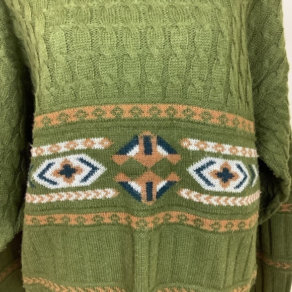 CACHAREL VINTAGE WOOL BLEND GRANDPA SWEATER - Picture 7 of 8